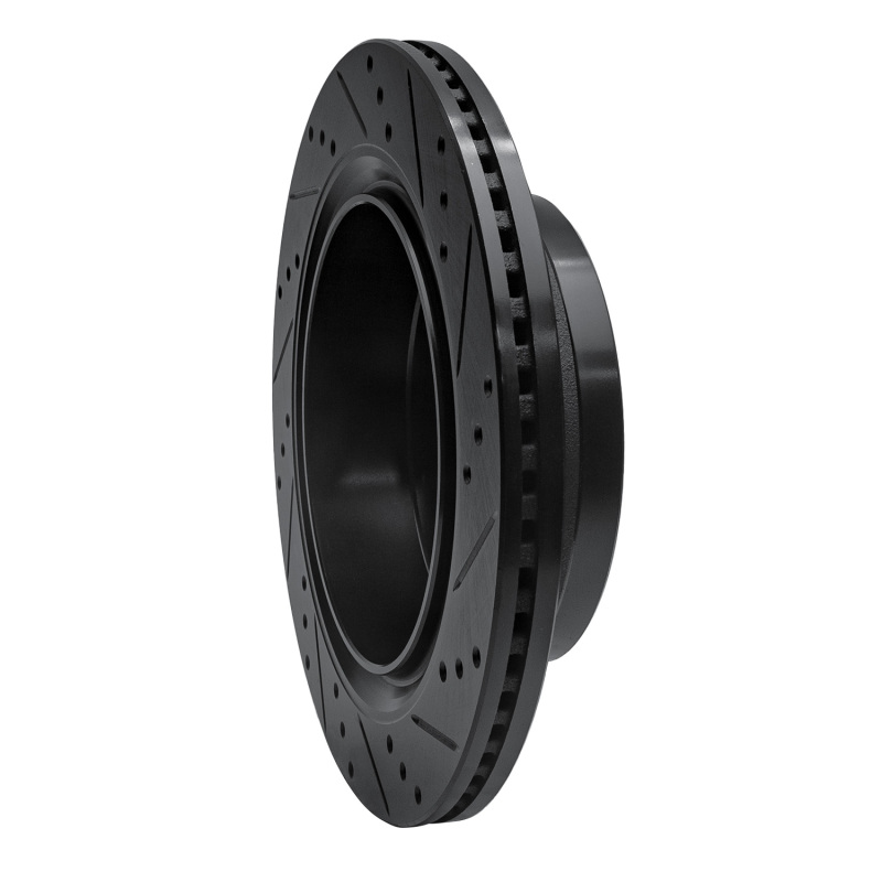 Ford F-150 Brake Rotor (1) - Rear Left - R1 Concepts - Drilled & Slotted - Black - `12-`20